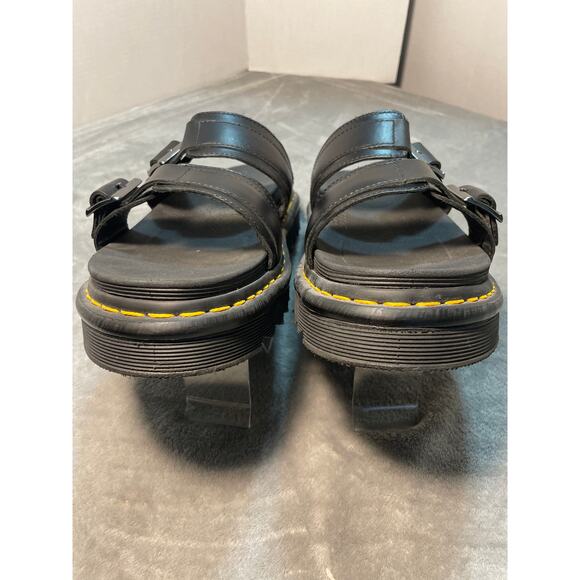 Dr Martens Air Wair Myles Black Unisex Double Strap Sandals Mens 11 Womens 12 main image 6